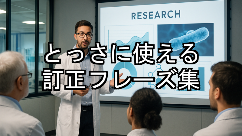 とっさに使える訂正フレーズ集