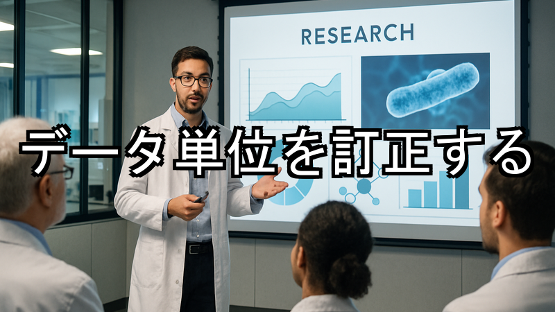 データ単位を訂正する