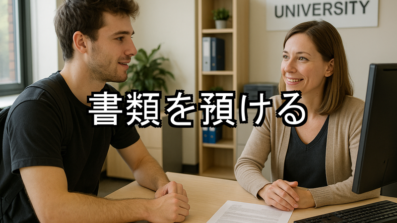書類を預ける