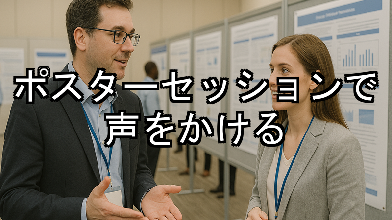 ポスターセッションで声をかける