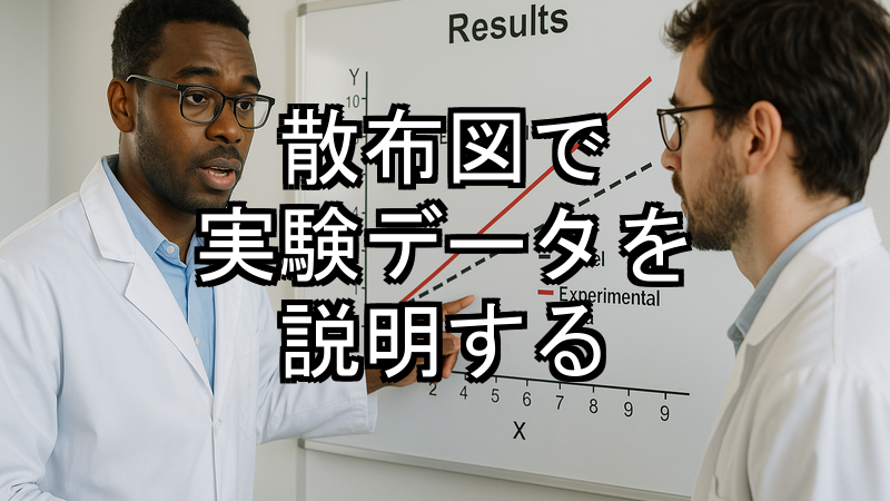 散布図で実験データを説明する
