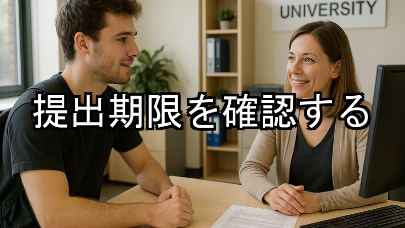 提出期限を確認する