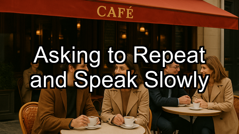Asking to Repeat and Speak Slowly