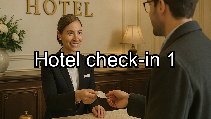 Hotel check-in 1