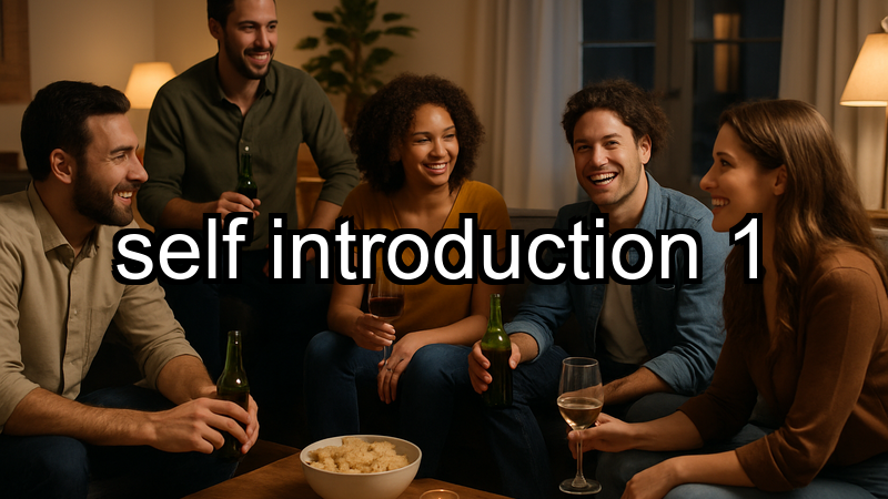 self introduction 1